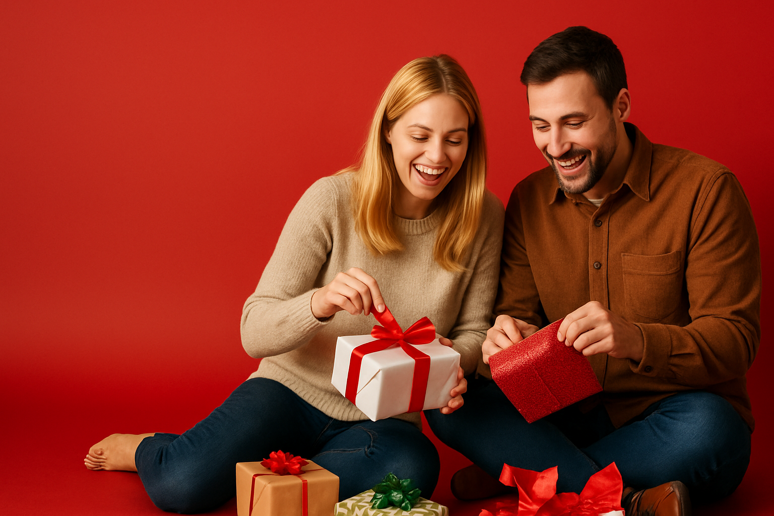 PLaats de mensen meer naar rechts zodat er links wat ruimte komt voor tekst. De vrouw moet blond zijn en de man moet een ander shirt aanhebben met textuur zodat het meer menselijk lijkt.