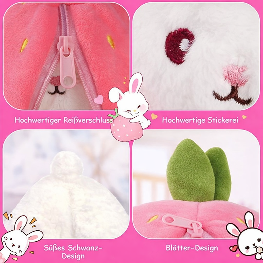 BerryBunny™ - Extra großes 2-in-1 Kuscheltier mit Überraschungseffekt
