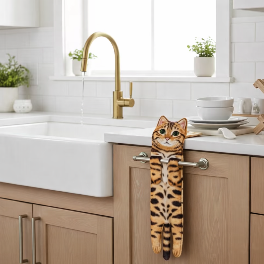 CatSoft™ Süßes Katzenhandtuch