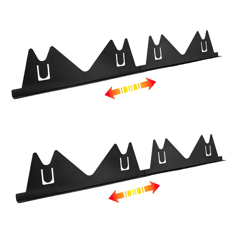 Ausziehbare Edelstahlabdeckungen für die Öffnung zwischen Kochfeld und Herd