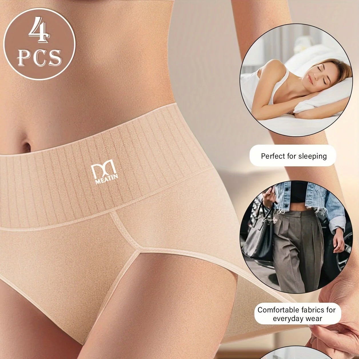 Velluna 4 Stück – Unterstützender Bund für ein bequemes Tragegefühl