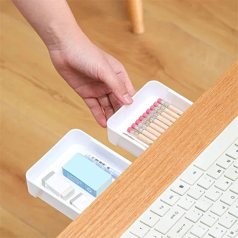 UnderDesk™ - Selbstklebende Untertisch-Schublade gegen Chaos